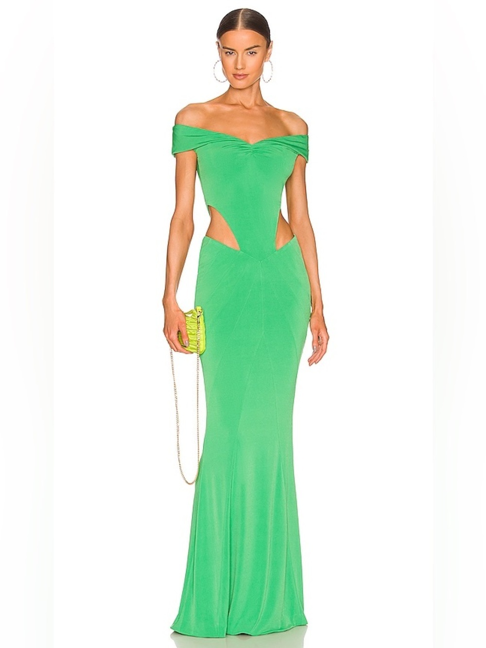 NWT Retrofete Cutout Maxi Dress in Bright Green
